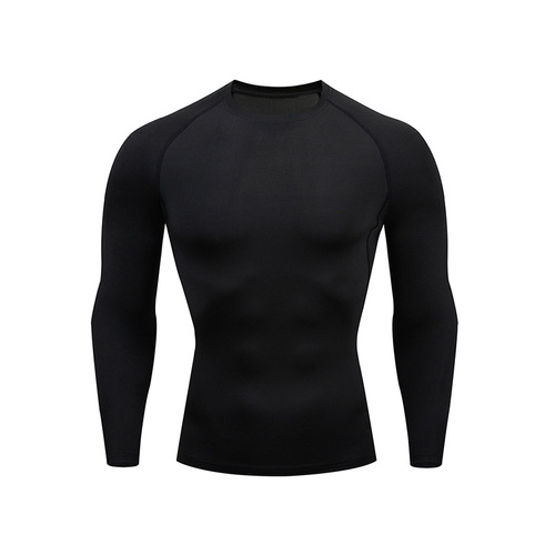 Domestic Acode Fitness Shaping Outdoor Sports High-Elastic Quick-Drying Training Breathable Tight Colorful Long-Sleeved Top