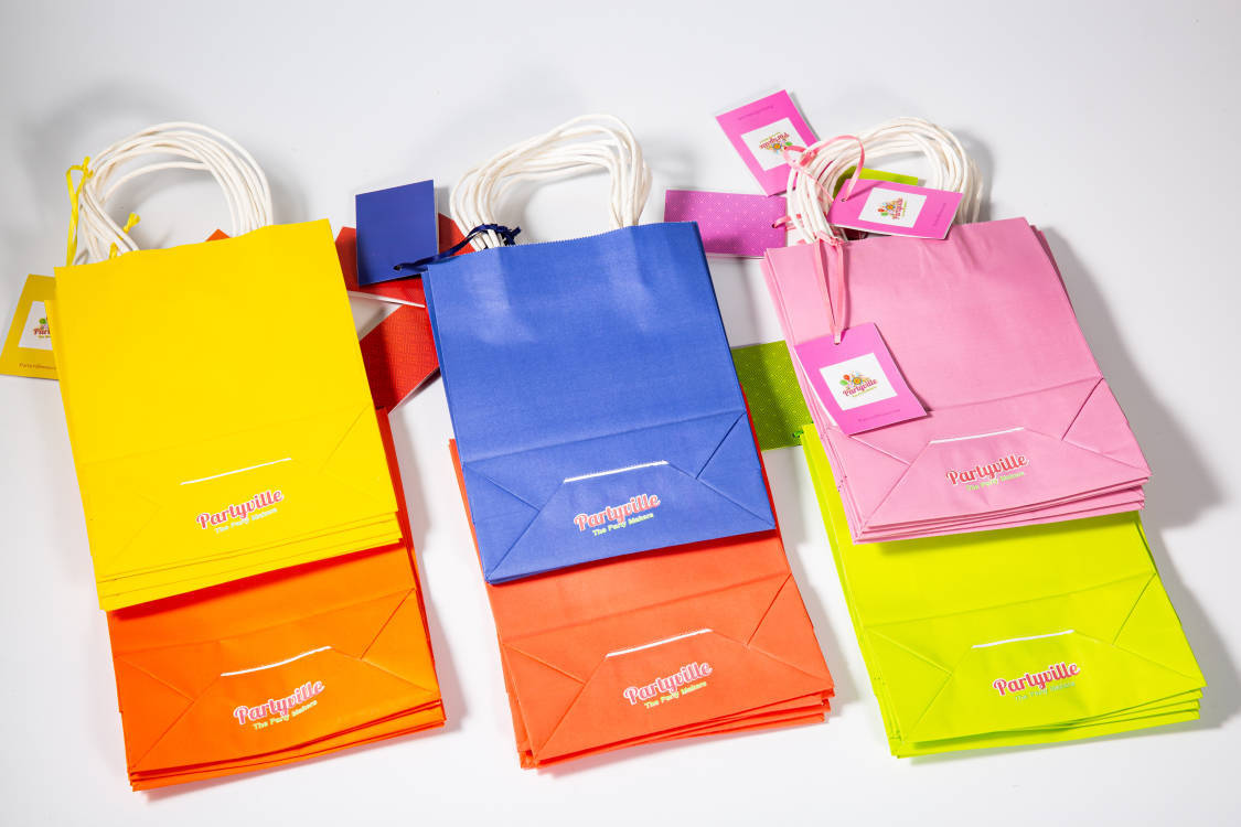 크래프트 종이 핸드백; 10*10*10