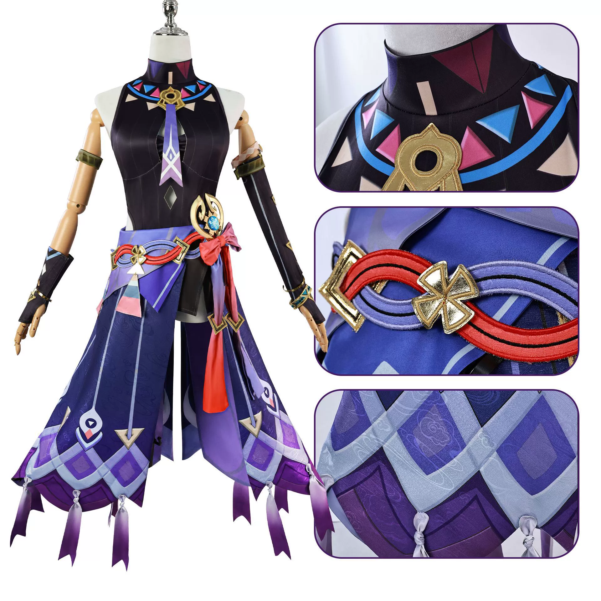 Cosplay full set costume, complete outfit with wig and shoes options, sizes XS–XXXL / 36–43