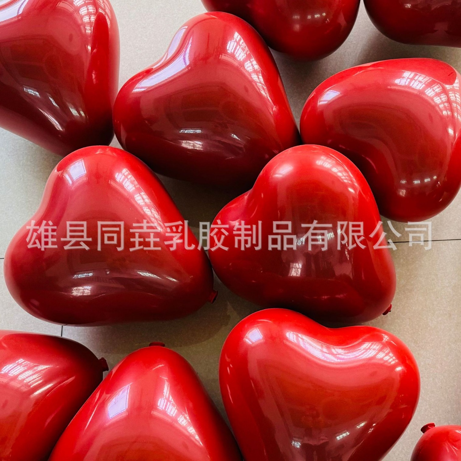 Decoración de la boda Decoración de la sala de bodas Globos de amor Boda romántica en forma de corazón Doble granada Rubí Globos de amor rojo