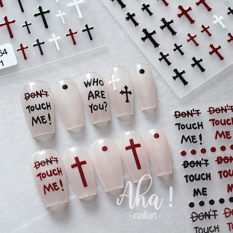 Crocore Cross Nail Stickers Internet Celebrant Popular English Letter Nail Stickers Aha Nail Stickers Nail Accessories Crocore Cross Nail Stickers Internet Celebrant Popular English Letter Nail Stickers Aha Nail Stickers Nail Accessories