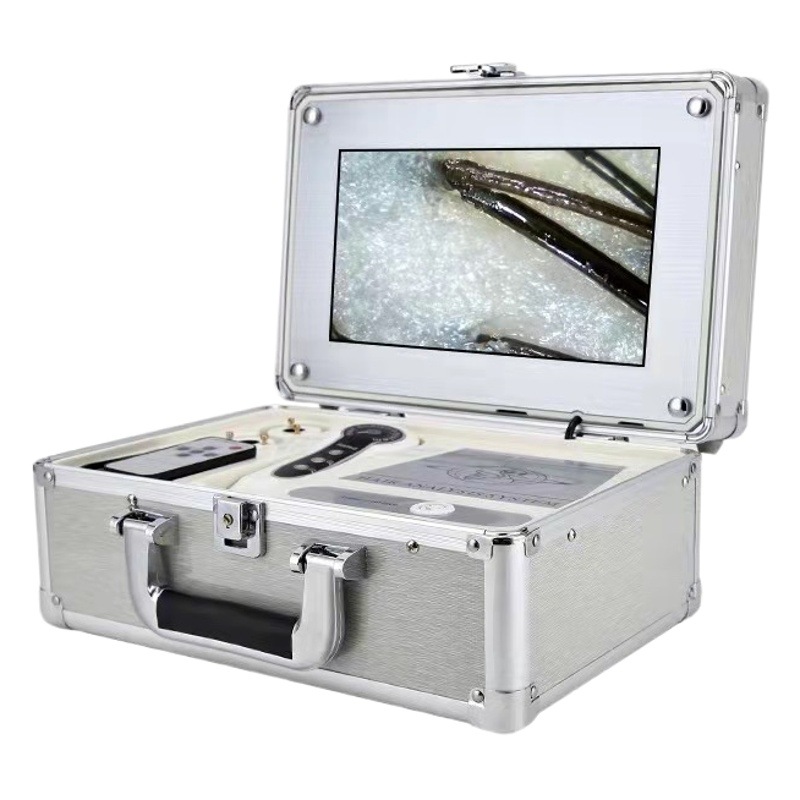 Analizador de Cuero Cabelludo, Probador de Cabello y Piel, 9 Pulgadas, 10 Pulgadas Fijo, 12 Pulgadas, Dispositivo de Belleza Recargable con Enchufe para Uso en Tiendas