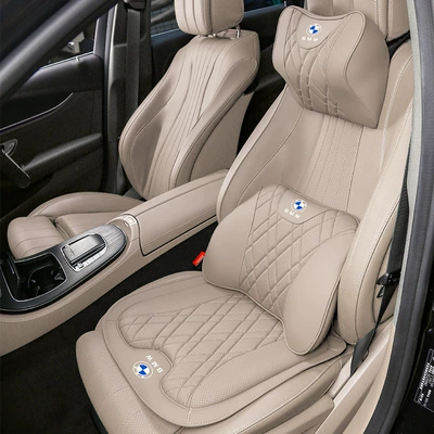 Waist support: Car Seat Cushion X1X2Ix3X4X5L - 1-bmw-headrest-1-lumbar-support-1-seat-cushion-off-white