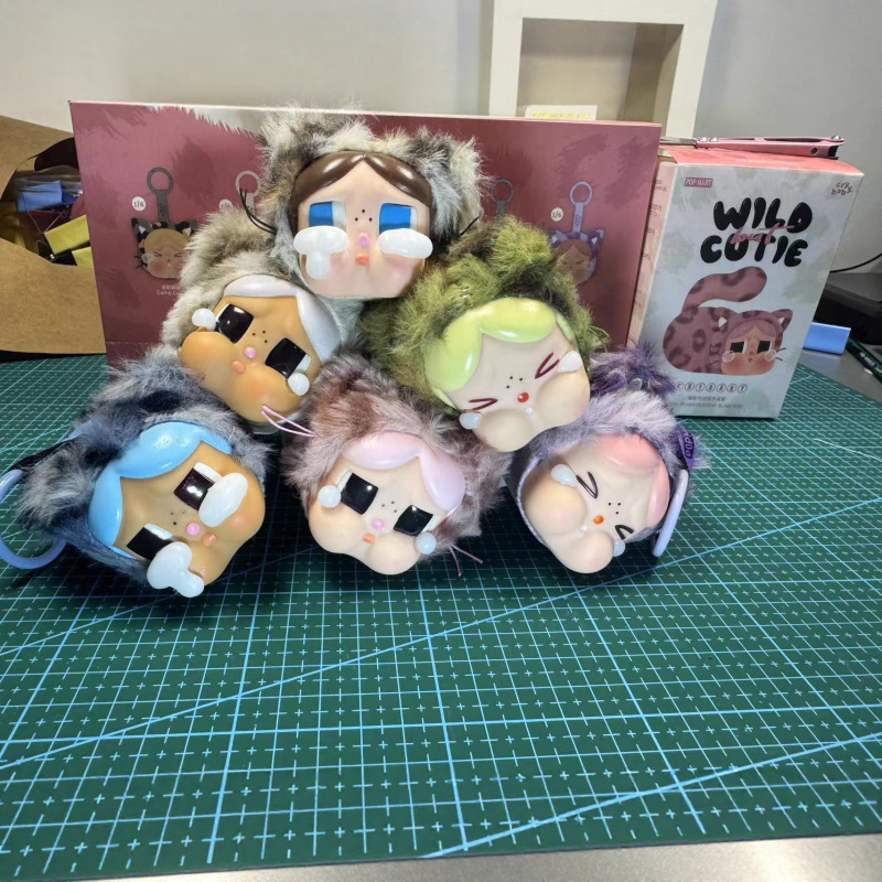 跨境新品广州豹豹猫猫系列手机挂绳饰品盲盒手办潮玩可爱礼物批发|undefined