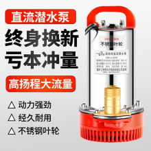 直流潜水泵12V24V抽水机48V60V伏电动电瓶车农用灌溉小型家用水泵