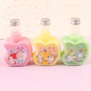 Factory Direct Sales Apple Transparent Milk Tea Color Mineral Water Beverage Bottled Milk Tea Color Fake Water Maldives Colored Mud