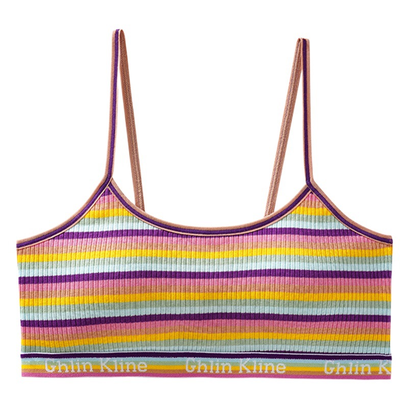 El top bandeau de nuevo estilo Fengyun 2025, un favorito entre las chicas atrevidas, presenta un diseño de algodón transpirable con almohadillas en el pecho, ideal para usar como capa superior o como bandeau interior.