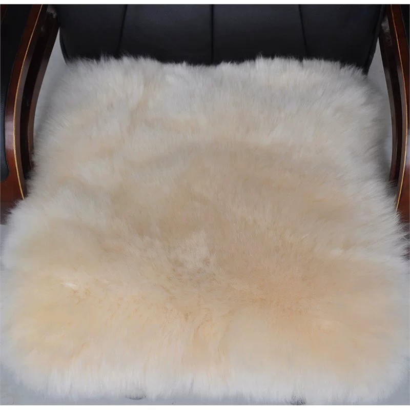 Офисный стул подушка оптом зимний австралийский шерстяной автомобиль подушка домашний диван утолщение теплый ковер