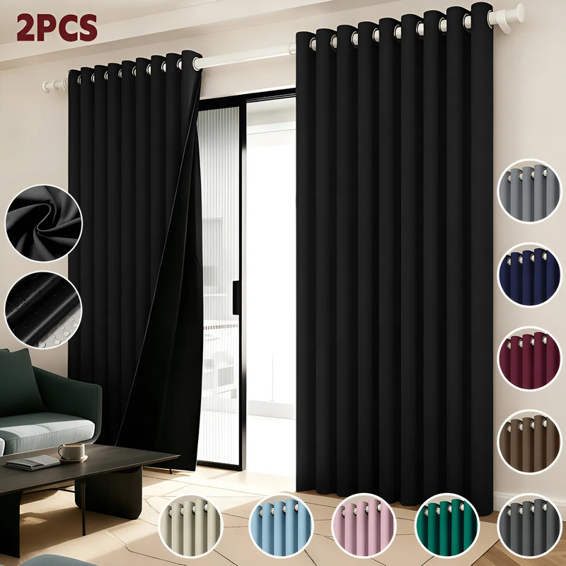 100% Blackout Export-Grade Amazon Temu Lightweight Coated Waterproof Pongee Living Room and Bedroom Curtain Fabric 100% Blackout Export-Grade Amazon Temu Lightweight Coated Waterproof Pongee Living Room and Bedroom Curtain Fabric