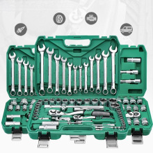 汽修修车工具套装套筒棘轮扳手组合大中飞121件套汽车随车150全套