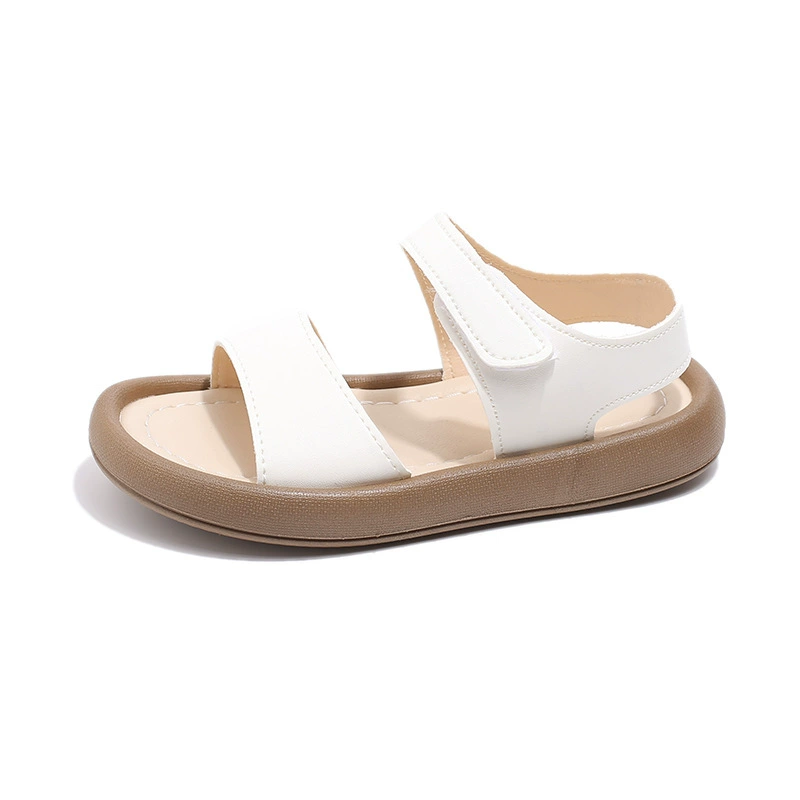 Summer sandals, fashionable beach footwear for leisure