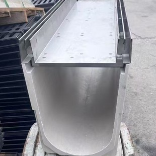 Finished Resin Drainage Ditch U-Shaped Drainage Trough Stainless Steel Gap Type Linear Drainage Ditch Strip