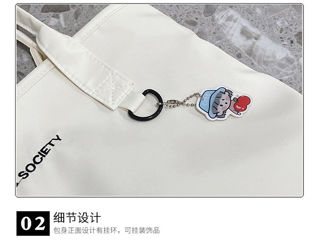 Japanese-style ins Harajuku large-capacity shopping bag, Korean-style chic casual and versatile, artistic student hand-held shoulder bag for girls undefined