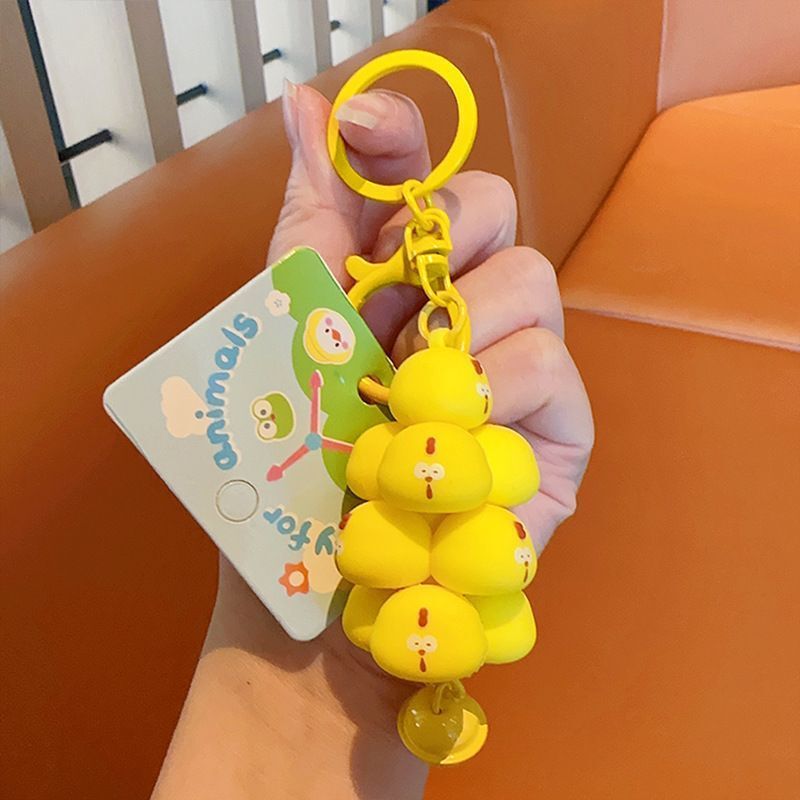 Popular creative cute pet jengle garden doll cartoon couple schoolbag pendant car key chain small gift wholesale Popular creative cute pet jengle garden doll cartoon couple schoolbag pendant car key chain small gift wholesale
