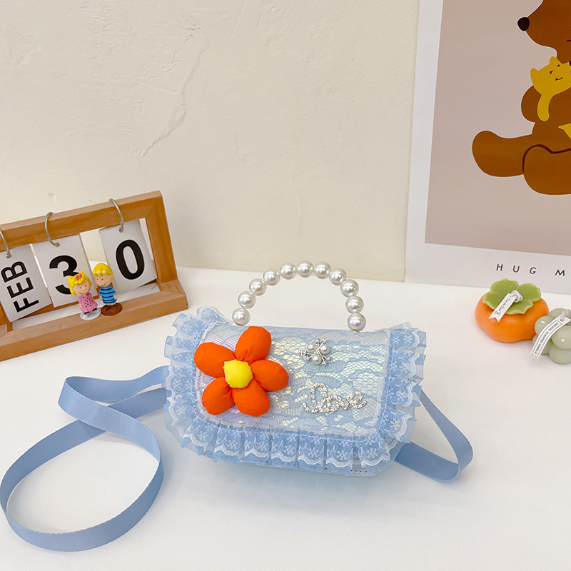 Girasol bolso del mensajero de los niños moda occidental princesa estilo coreano niña linda bebé 2022 monedero