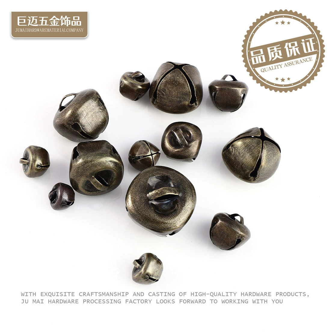 Jumai Новый крестовой колокол Бронзовый Ретро четырехлистный колокол рождественский колокол аксессуары для художественного украшения