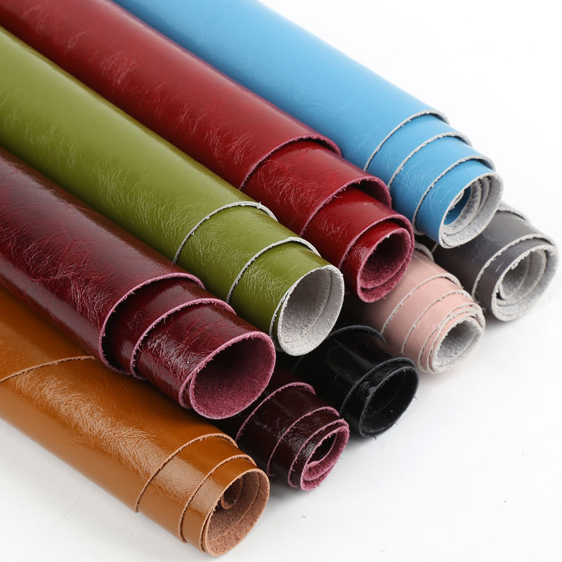 头层牛皮亮光油蜡皮皮料1.0mm厚软牛皮沙发床头汽车座椅皮革