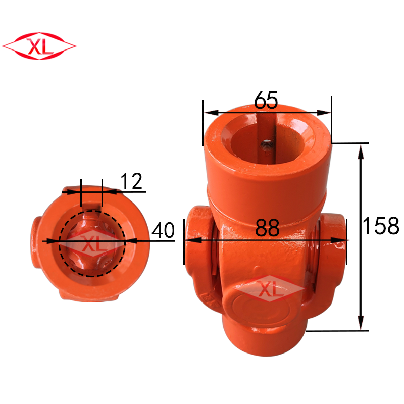 acoplamiento de motor industrial uni-botón universal conjunto de conector de eje cruzado universal equipo de ingeniería maquinaria
