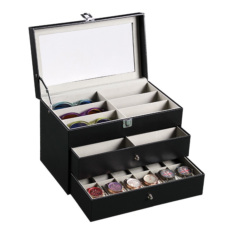 12칸 안경 + 12칸 시계 상자, 내부 회색 3겹, 1호