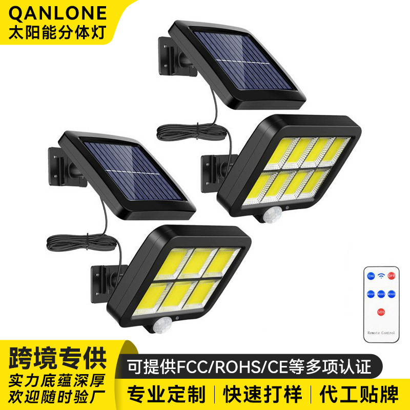 Lámpara Solar LED Sensor de Movimiento para Jardín Patio y Exterior