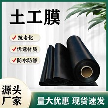 聚乙烯土工膜鱼塘防渗HDPE黑色土工膜护坡养殖膜源头厂家护坡防漏