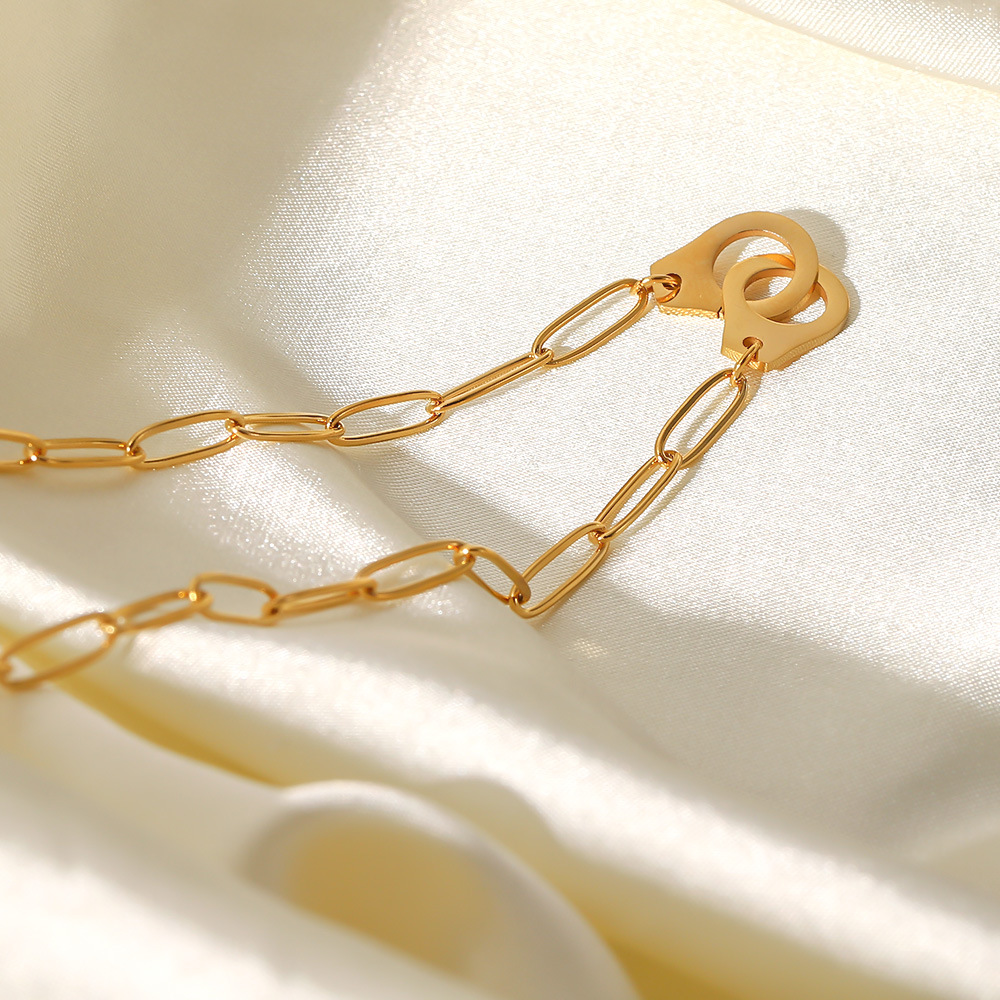 Fashion Geometric Stainless Steel Necklace Plating Stainless Steel Necklaces