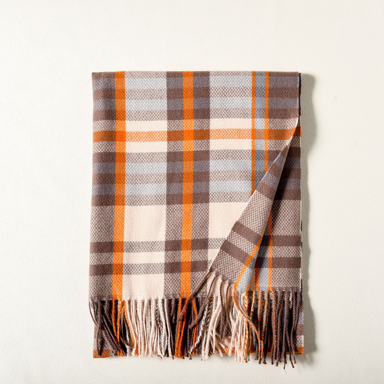 Nuevo bufandas a cuadros para mujeres de invierno de alta calidad espesa y cálida bufandas de cachemir de estilo coreano para mujeres