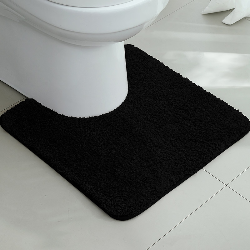 Alfombrilla antideslizante en la puerta del baño flocado Alfombra absorbente gruesa Alfombra de entrada del inodoro Alfombrilla de la puerta Alfombra de la cama del dormitorio