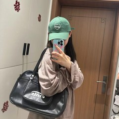 emisバッグ2025春レトロハンドバッグショルダーバッグ韓国ボウリングトートバッグ女性用2025新作
