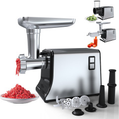 家庭用肉挽き機、ステンレス製ミートグラインダー、ジュース絞り、野菜カット、ソーセージ詰め、工場直販、多機能