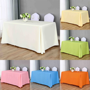 Tablecloth Solid Color Fabric Hotel Restaurant Tablecloth Advertising Campaign Office Tablecloth Thickened Sign-in Tablecloth Meeting Tablecloth