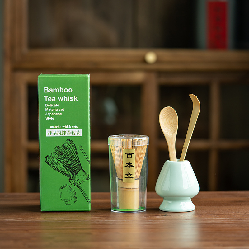 Tea tea matcha mixer matcha tea maker tea Li Zhu Bai Ben Li matcha brush Song Dynasty tea ordering utensil set