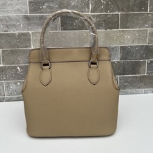 2025新款头层牛皮荔枝纹皮牛奶包盒子手提单肩斜跨真皮女包H02