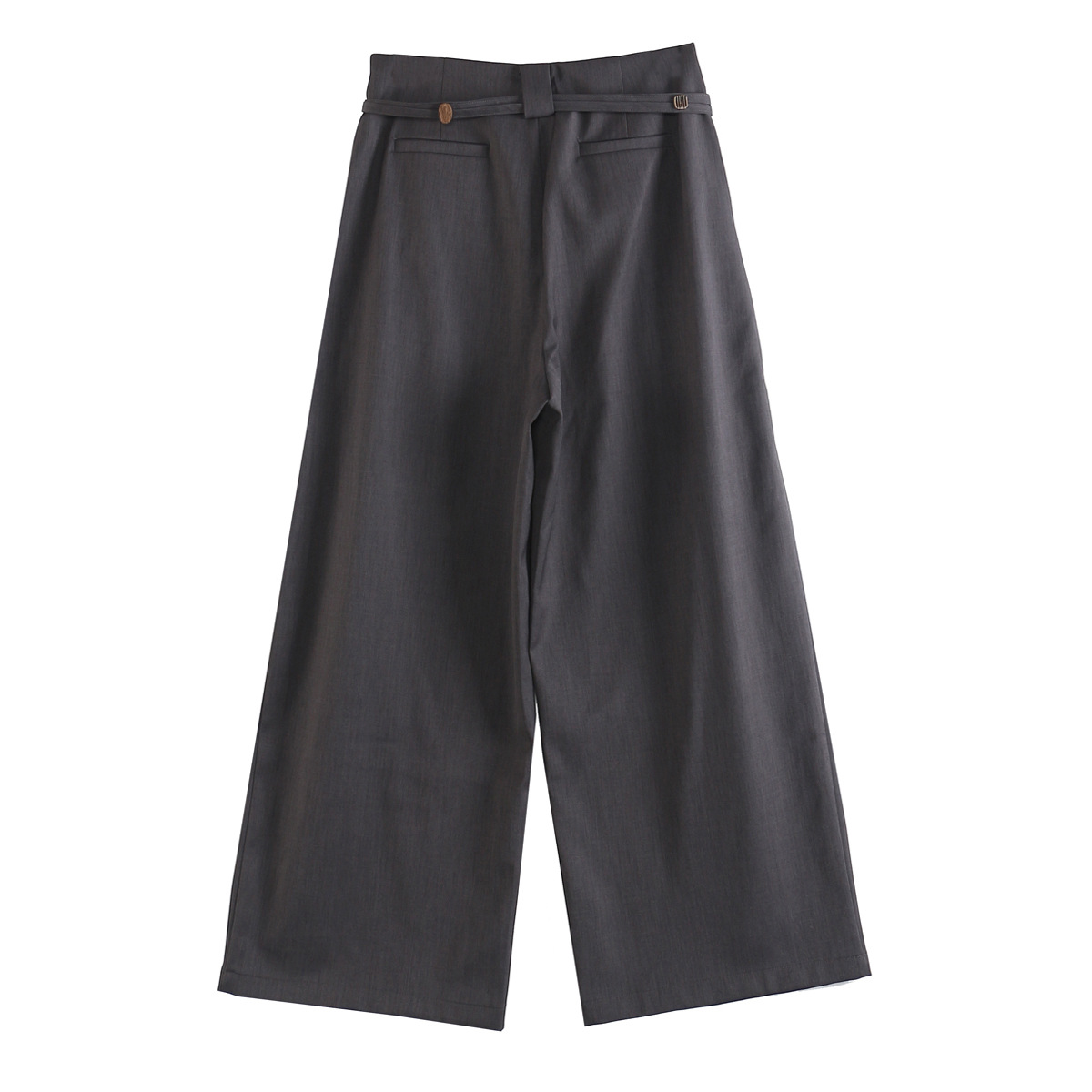 Ensemble blazer et pantalon deux pièces GraceChic Automne 25, coupe ample et tendance, boutons en bois véritable, pour femme, référence 1816_voghion.com