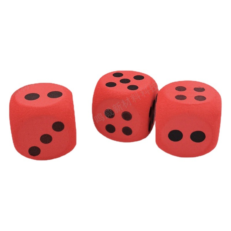 Color al por mayor 38mm redondeado Eva molienda dados de espuma DIY creativo ángulo recto dados de espuma EVA dados