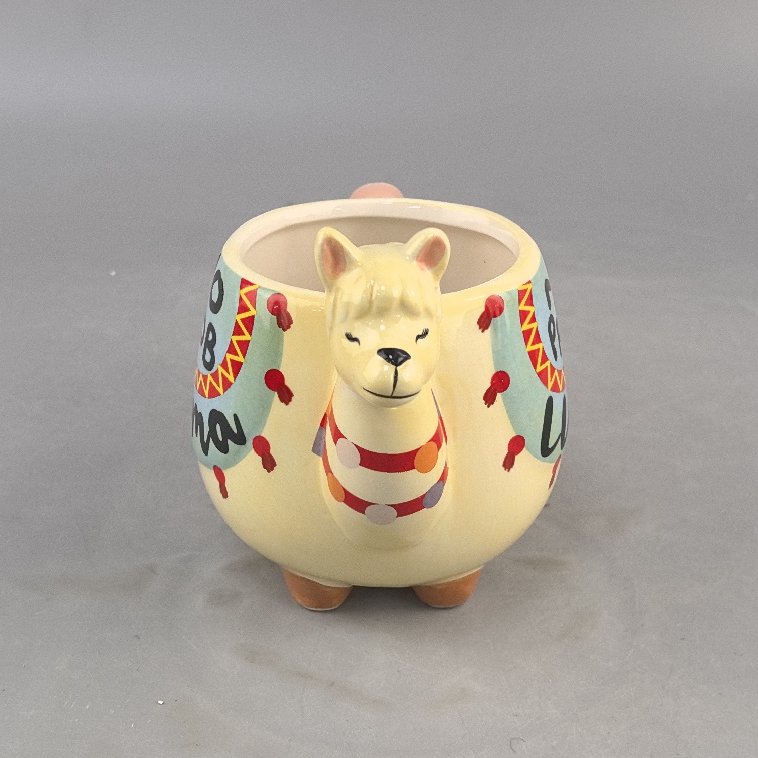 Taza de animales 3D de personalidad creativa Taza de alpaca Taza de agua de alto valor pintada con recuerdos Taza de regalo de cumpleaños