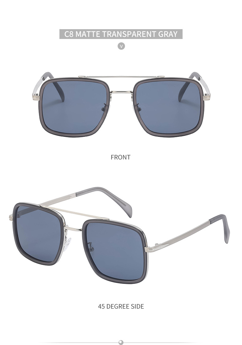Unisex Fashion Solid Color Pc Square Sunglasses display picture 3
