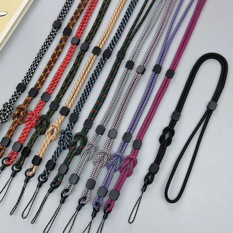 Factory Wholesale Cross-Mirror Mobile Phone Lanyard Long Hanging Neck Rope Simple Dual-Purpose Detachable Adjustable Children's Braided Lanyard Factory Wholesale Cross-Mirror Mobile Phone Lanyard Long Hanging Neck Rope Simple Dual-Purpose Detachable Adjustable Children's Braided Lanyard