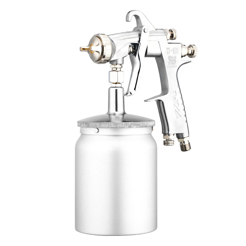 Transfronteriza personalizada W-101S pistola de pulverización neumática 1.3 / 1.5mm alta atomización 600ml botella de pulverización pistola de pintura