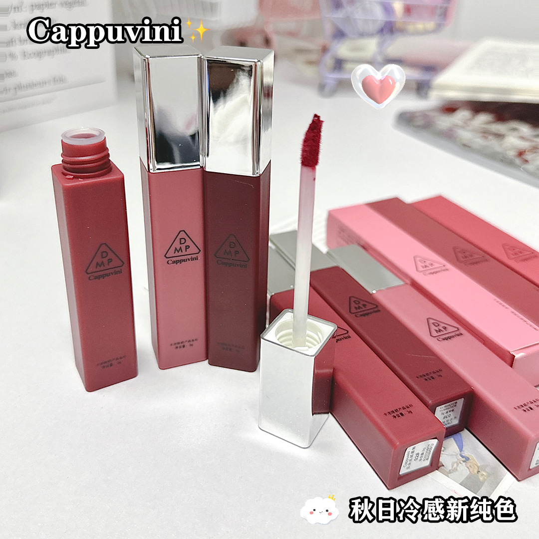 Cappuvini nube Velvet Lip Glaze terciopelo mate lápiz labial brillo de labios mate maquillaje de barro de labios maquillaje de belleza transfronteriza