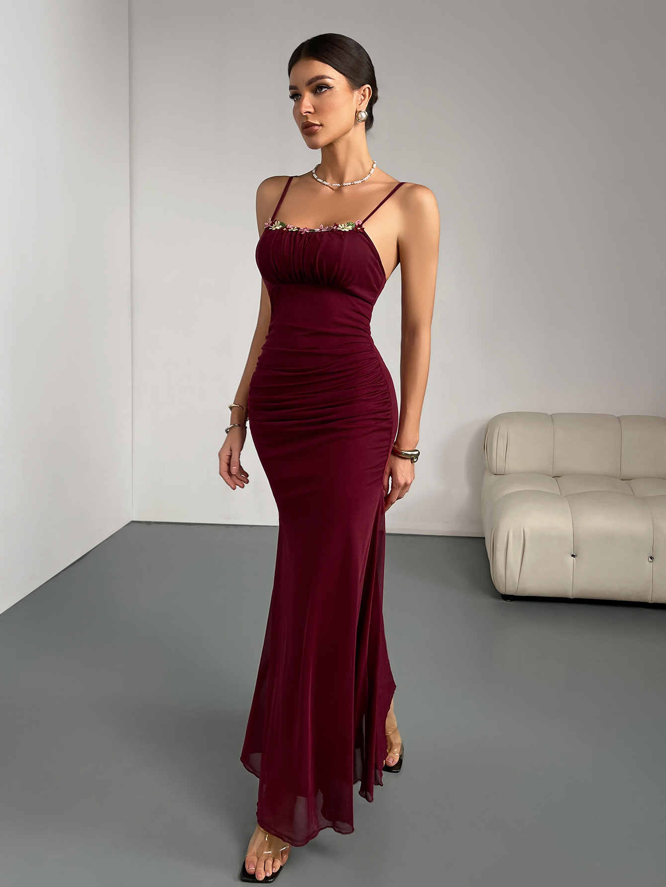Temperamento diosa fan sexy falda de tirantes para niños 2025 verano nuevo estilo cintura delgada bolso delgado vestido de cadera image 6
