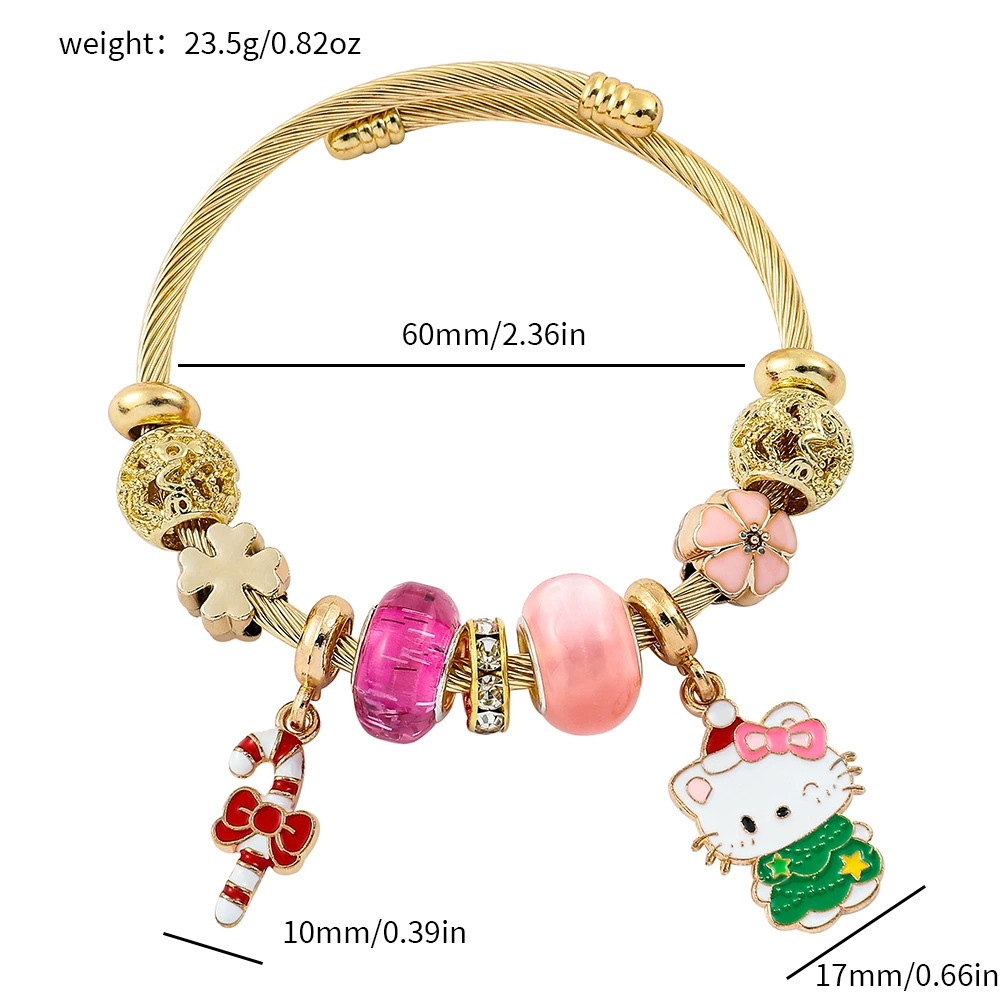 (Cross-border trading), fashionable fuchsia beaded bracelet, pendant, beads, accessory, DIY
