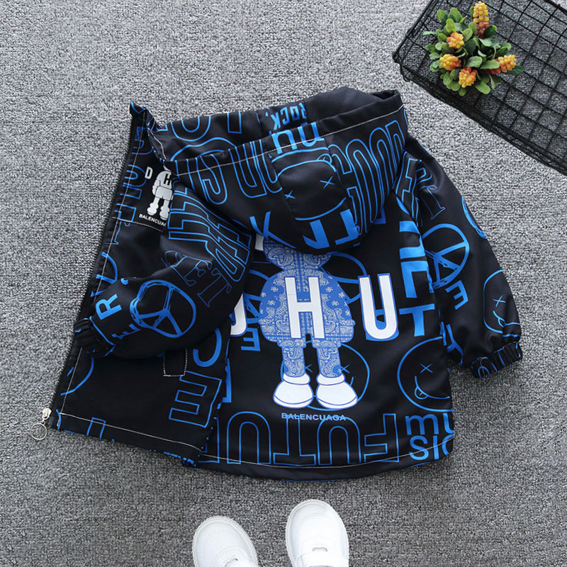 Boys hooded 1 spring coat 2025 new spring and autumn Korean version of large children 12 baby foreign style jacket tide Boys hooded 1 spring coat 2025 new spring and autumn Korean version of large children 12 baby foreign style jacket tide
