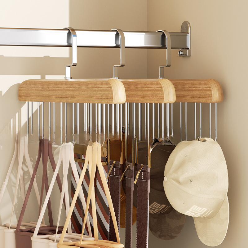 Special suspender hanger hook underwear storage artifact vest multi-function home dormitory wardrobe wavy clothes rack
