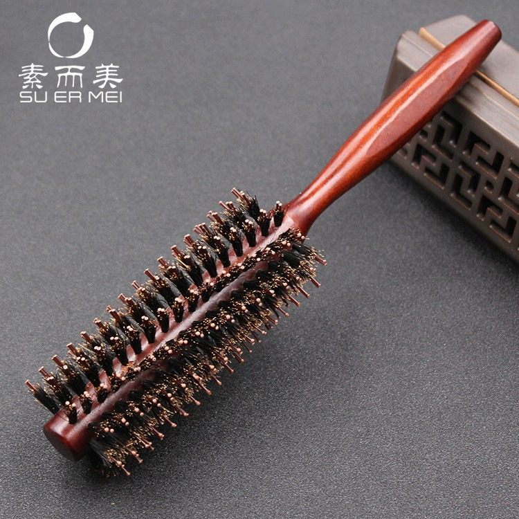 Factory wholesaler and beautiful bristles curls combed solid wood hair styling combed high -temperature wood comb