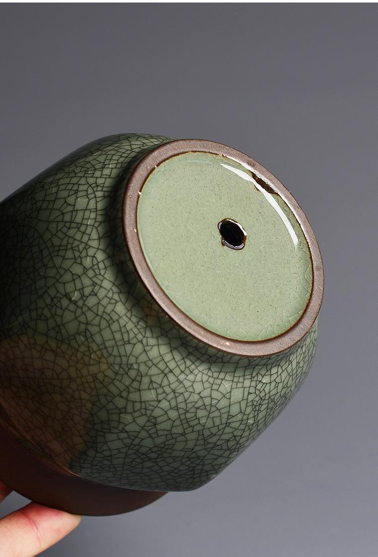 Vaso per succulente in ceramica argilla viola con crakelé_voghion.com