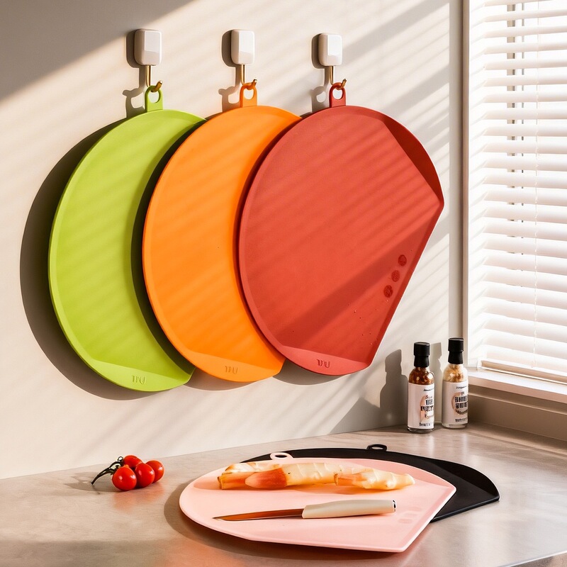 Cross-border mold-resistant large cutting board, semi-circular double-sided chopping board, kitchen chopping board, baby cutting board, countertop plastic cutting board Cross-border mold-resistant large cutting board, semi-circular double-sided chopping board, kitchen chopping board, baby cutting board, countertop plastic cutting board