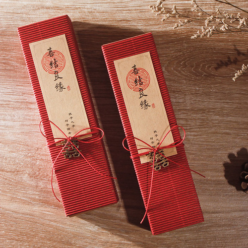 Personalized scroll retro invitation wedding creative invitation Chinese traditional Chinese style wedding invitation