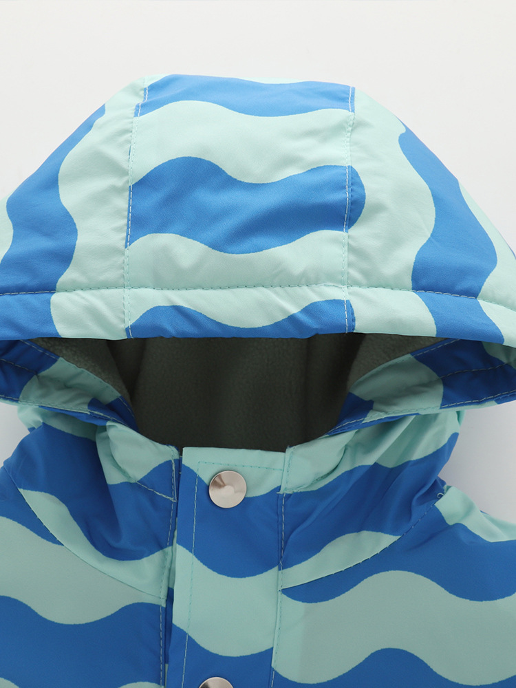 Malwee transfronterizo chaqueta de viento para niños otoño y invierno nuevo tipo de camisa encapuchada de lana gruesa Europa y América chaqueta de invierno para niños de mediana edad