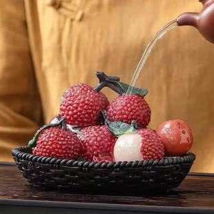 Lychee Tea Pet Can Be Used to Grow Color-Changing Tea Set Ornaments, Classy Fun Tea Trays, Creative Tea Ceremony Tea Toys, Tea Tables, Tea Tables to Attract Wealth